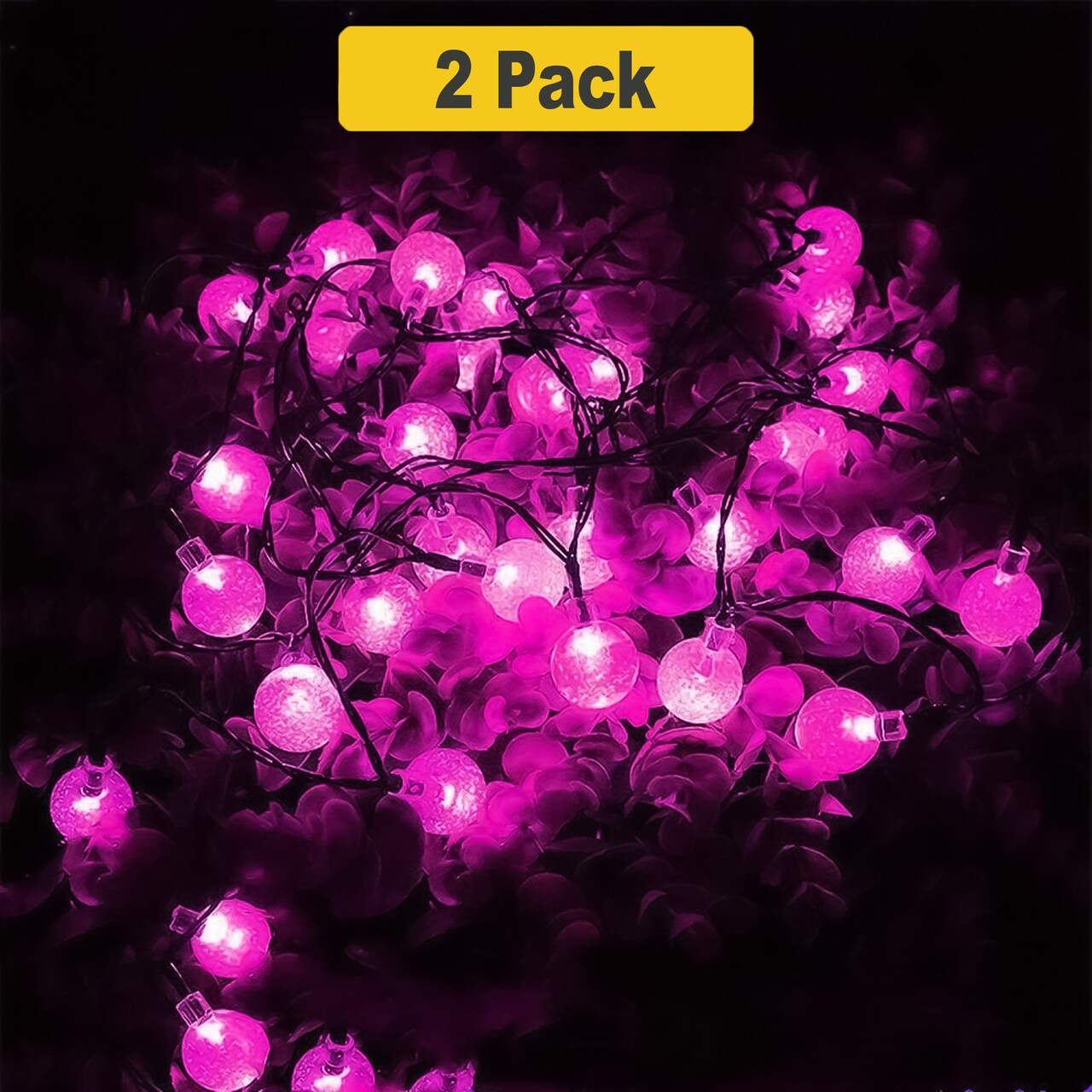 60 LED Solar Bubble Globe String Lights for Gardens and Patios